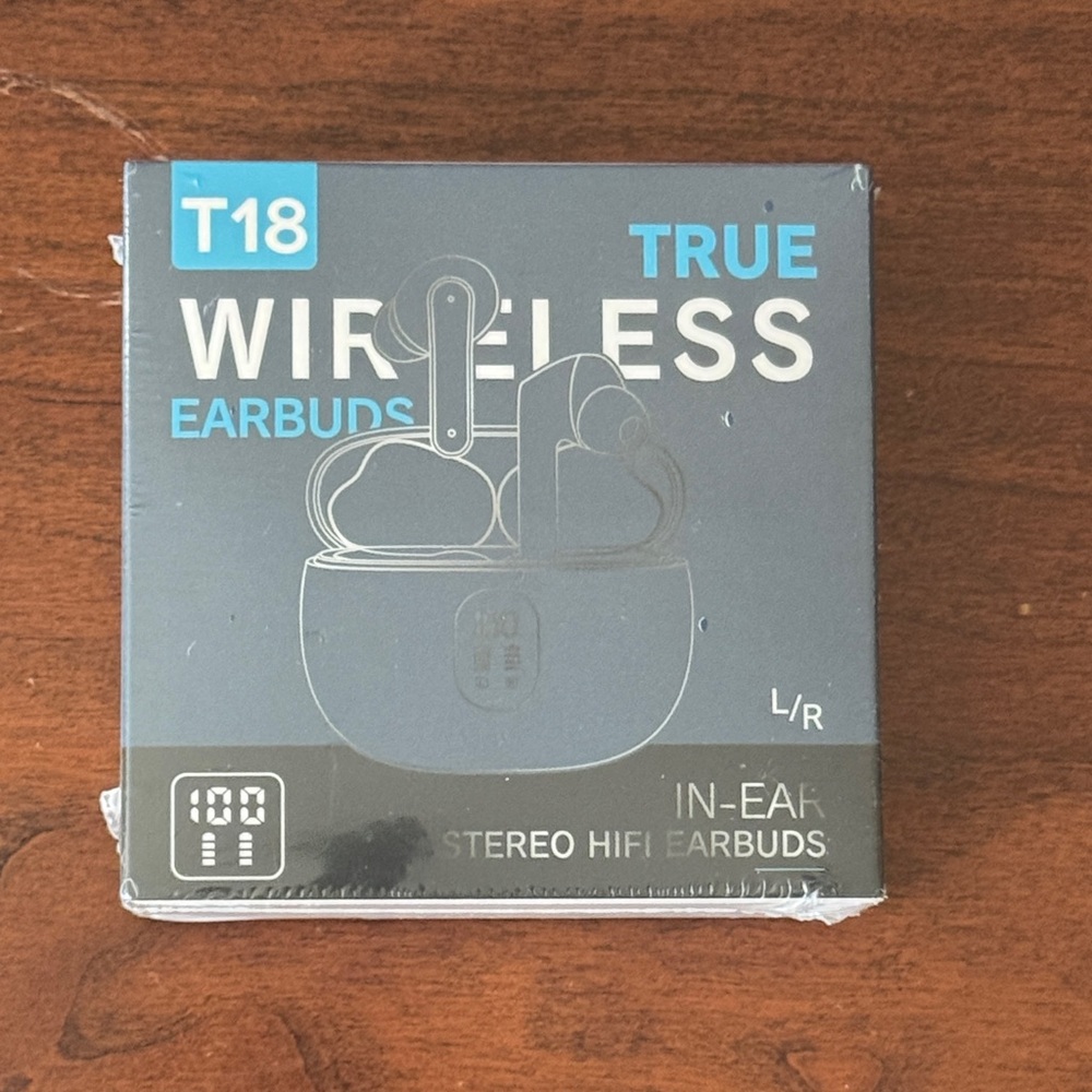 NWOT - T18 True Wireless Earbuds - White